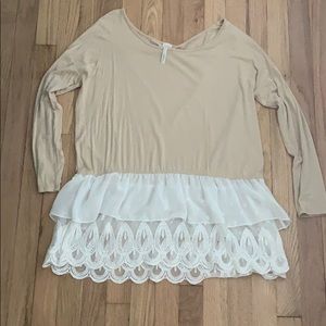 Lace Long Sleeve Top